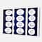 Designart - Zodiac Signs On Blue - Modern Canvas Wall Art Print